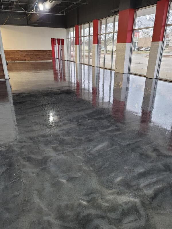 Auto Showroom Metallic Floor